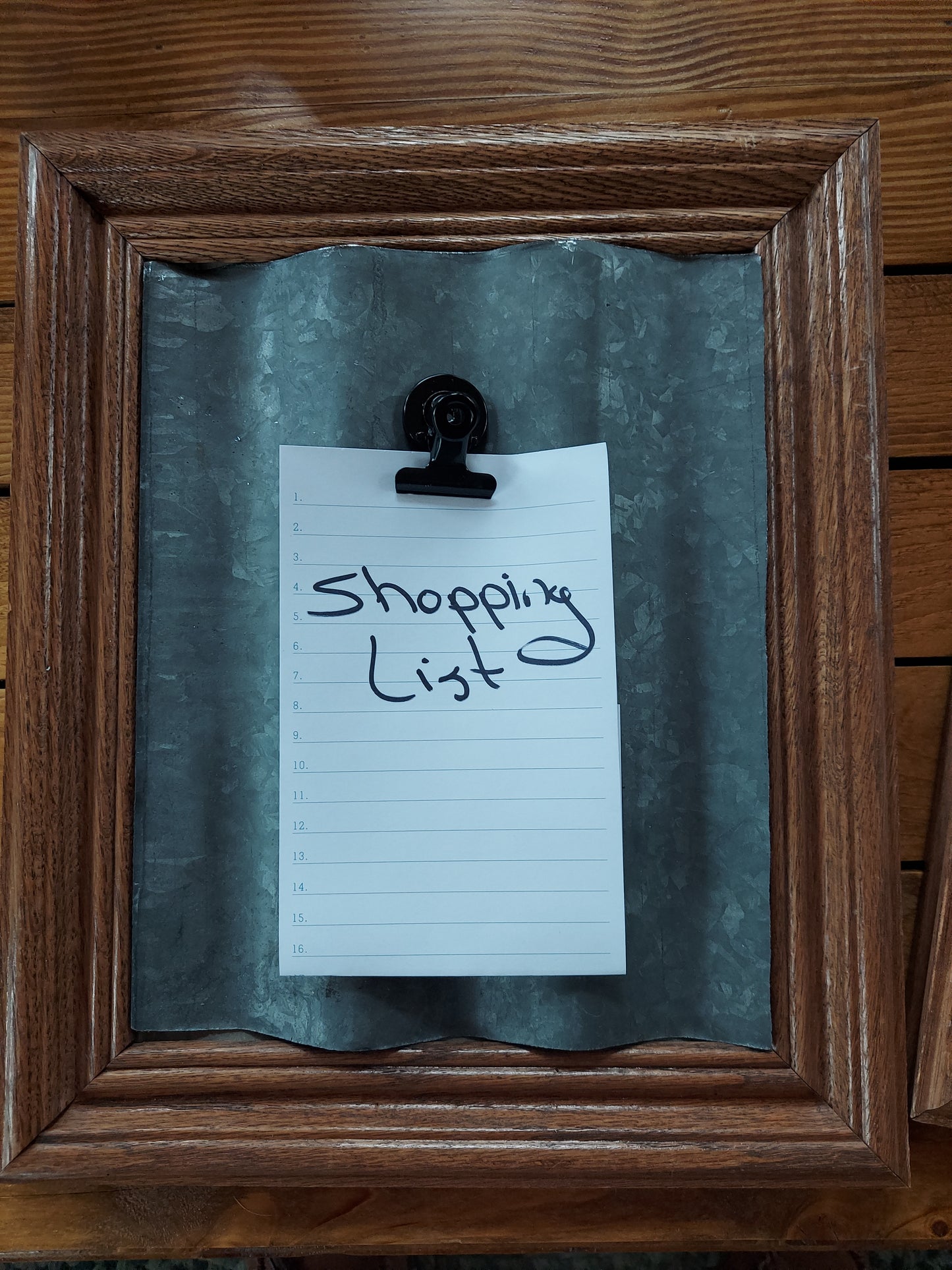 Corrugated metal picture frames