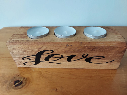 Wood Candle Holders