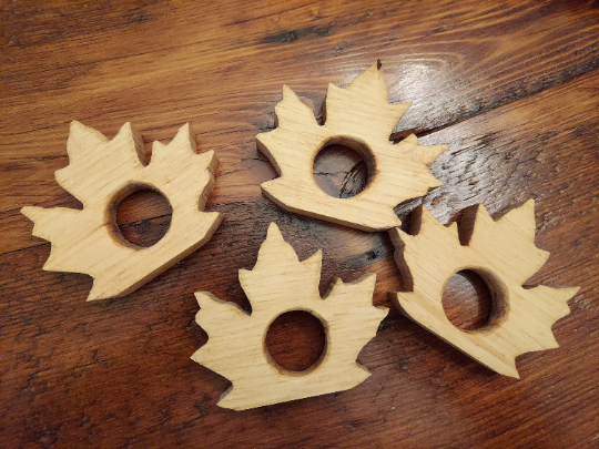 Wood napkin rings