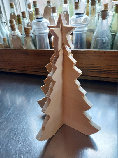 3d wood Christmas tree