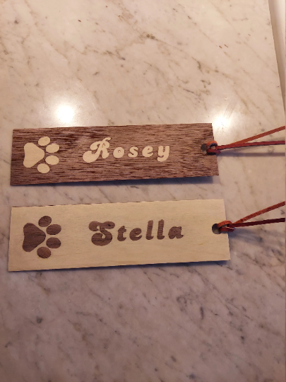 Personalized wood bookmark