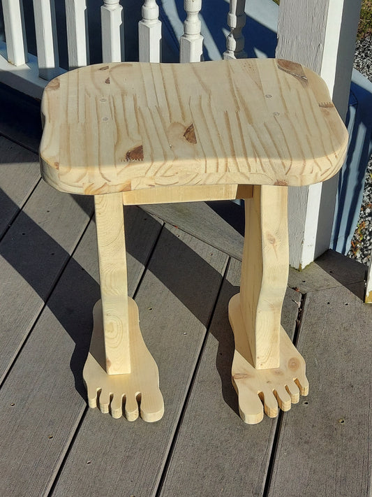 Pine Child's Foot Bench