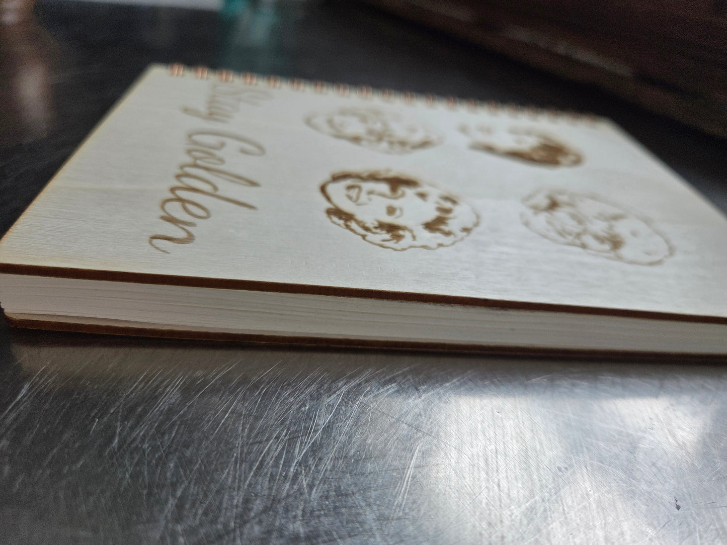 Golden Girls wood notebook