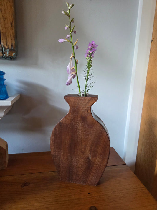 Walnut Vase
