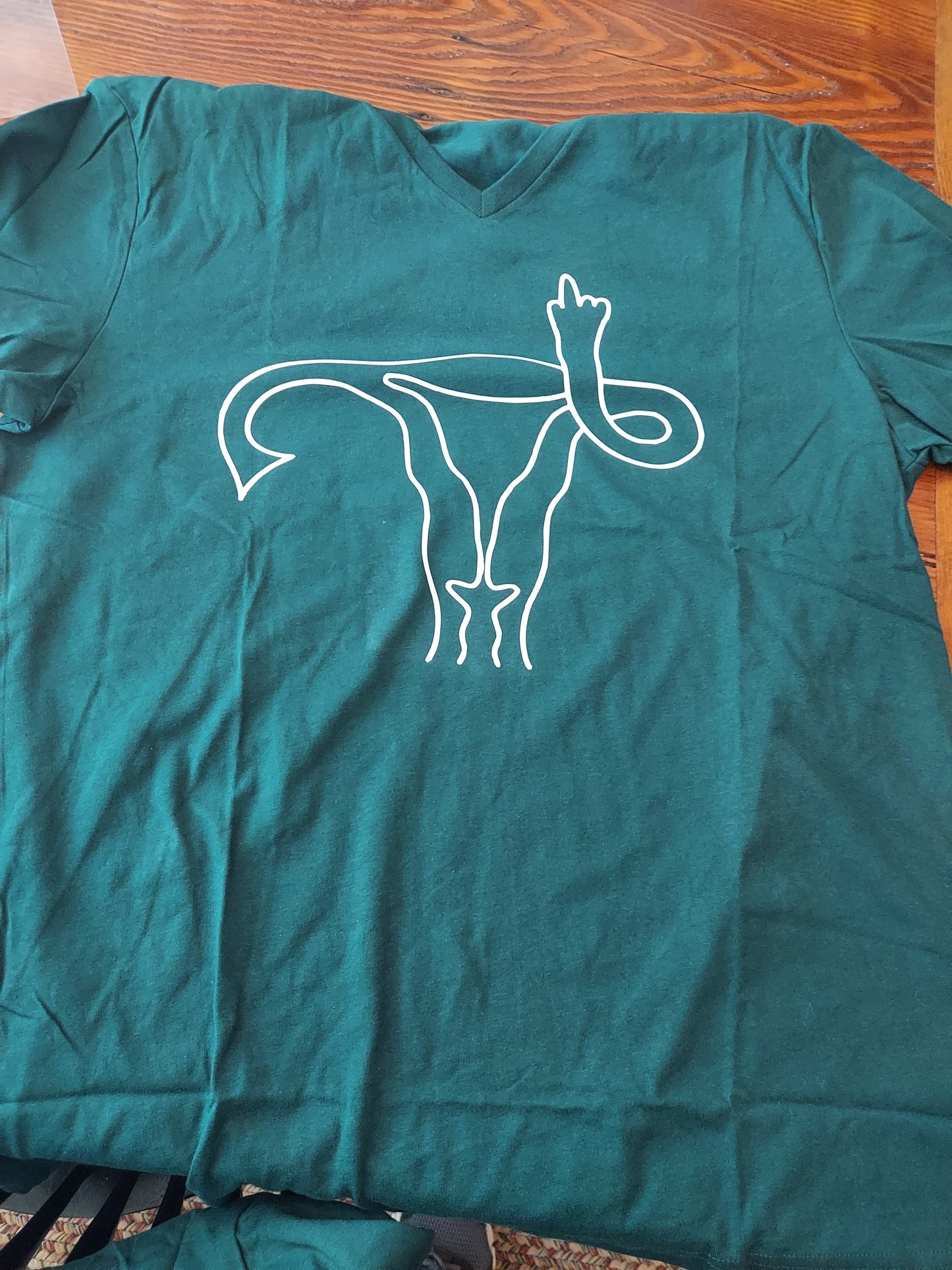 Middle finger Uterus Shirt