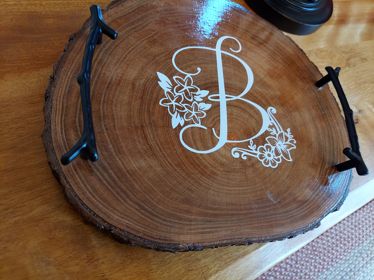 Custom Wood Slab Cheese Board