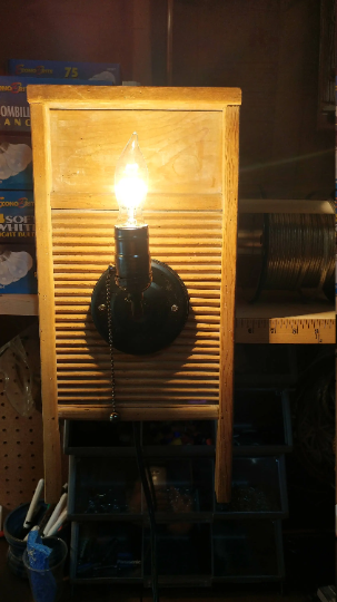 Washboard wall light