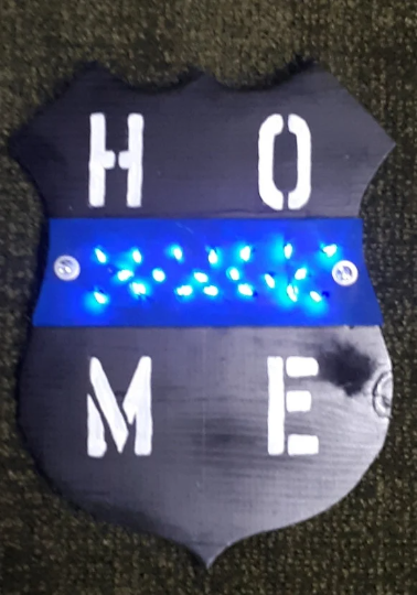 Police Blue Line Home light