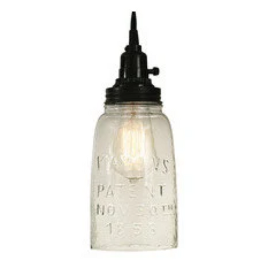 Mason Jar pendent light