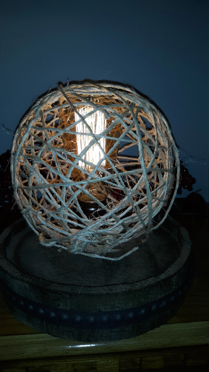 Wicker lamp shade