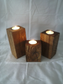 Wood Candle Holders