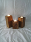 Wood Candle Holders