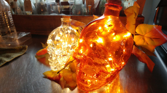 Skull Bottle Light