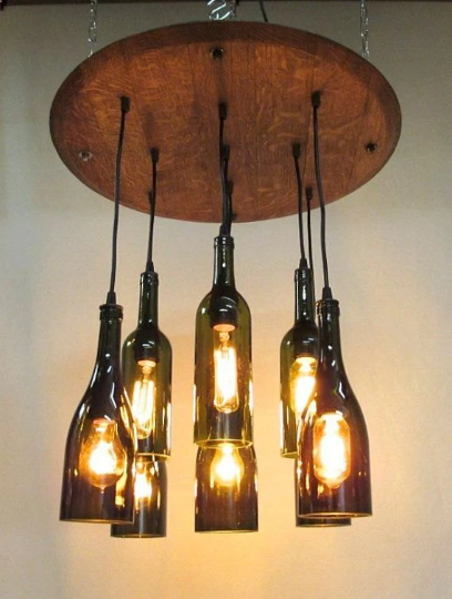 Wine bottle light