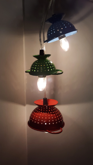 Mini Colander hanging light