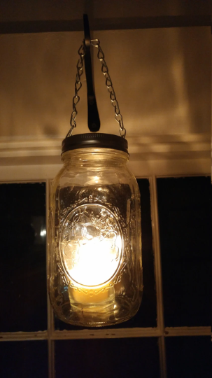 Mason Jar candle Holder