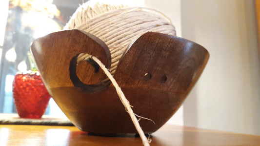 Wood Yarn Bowl