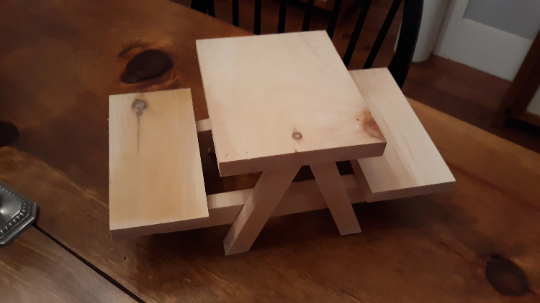 Squirrel Picnic Table