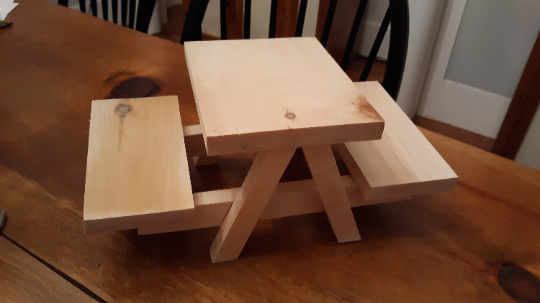 Squirrel Picnic Table