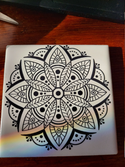 Mandala Tile Coasters