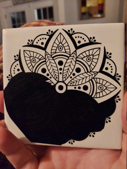 Mandala Tile Coasters