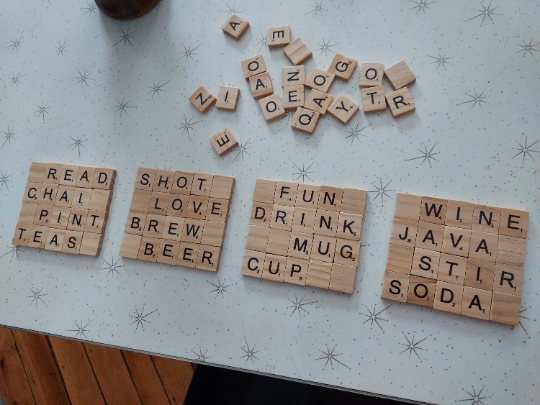 Scrabble Coasters