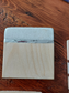 Carrara Marble and Pine Coasters