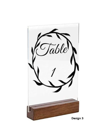 Wedding Table Sign