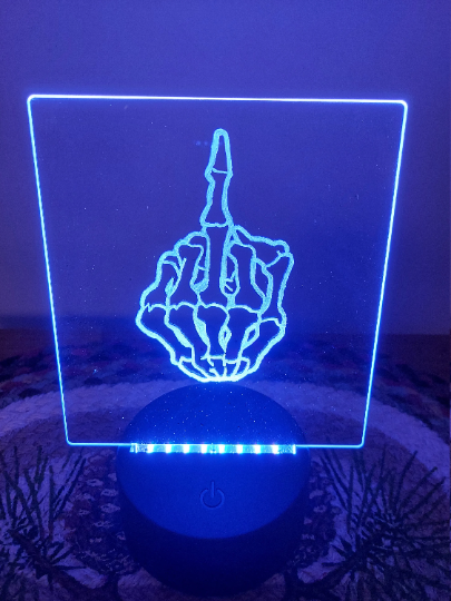 Skeleton Middle Finger Nightlight