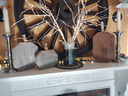 Rustic Wood Pumpkins