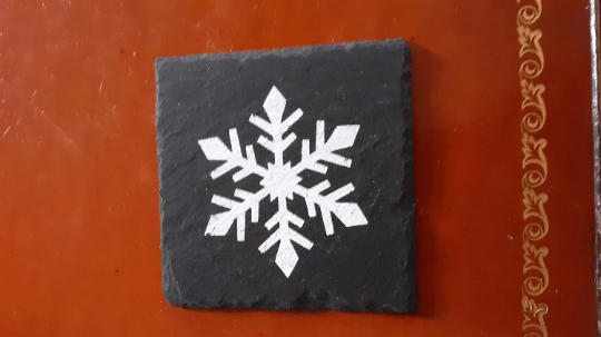 Snowflake Slate Coasters