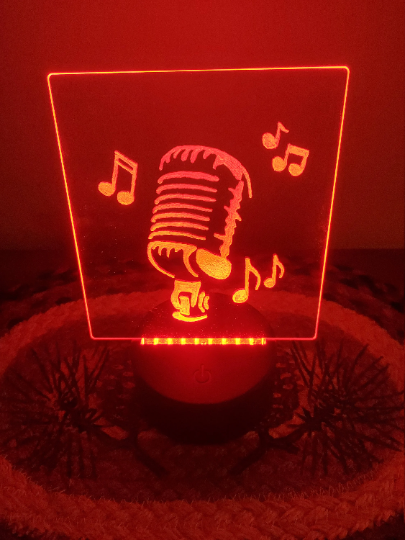 Microphone Music Nightlight