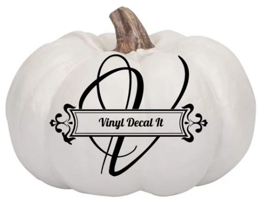 Personalized Pumpkin Decoration