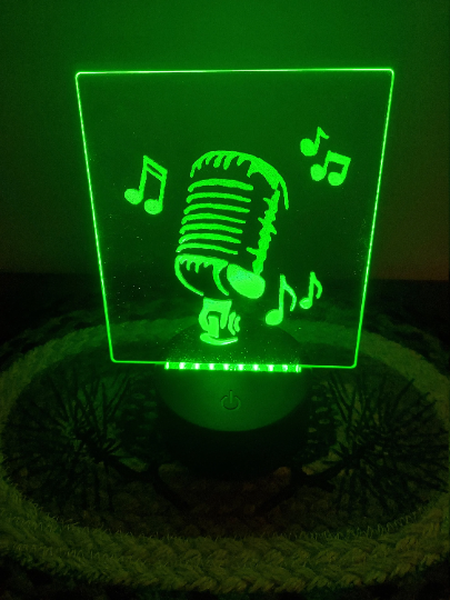 Microphone Music Nightlight