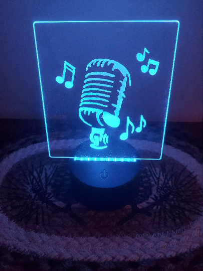 Microphone Music Nightlight