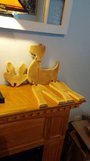 Wood Pine Reindeer