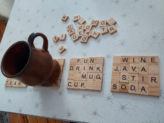 Scrabble Coasters